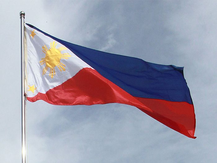 The Philippine flag (Courtesy of the Government of the Philippines)