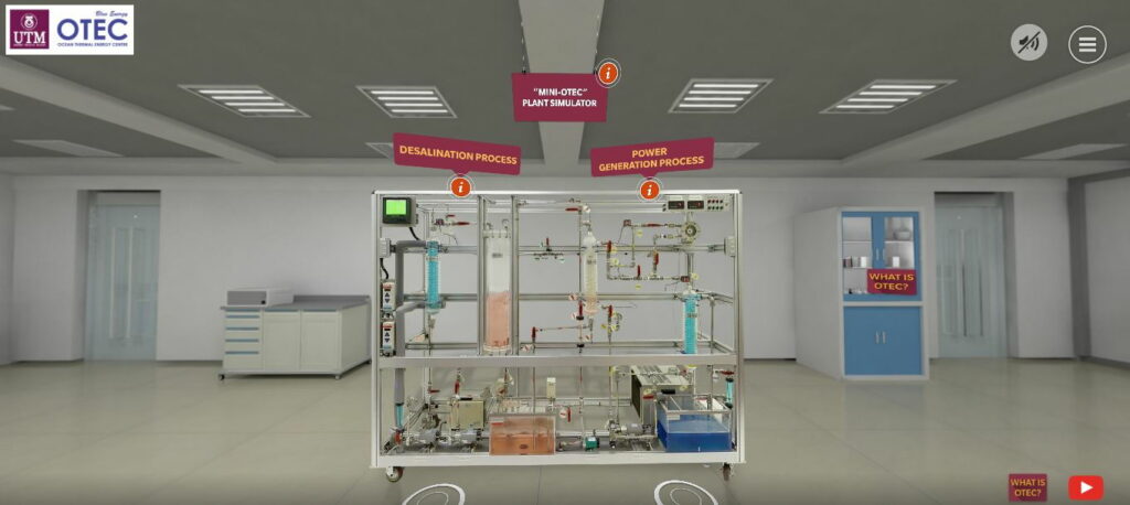 Screenshot of a OTEC 360° virtual reality tool (Courtesy of UTM OTEC)