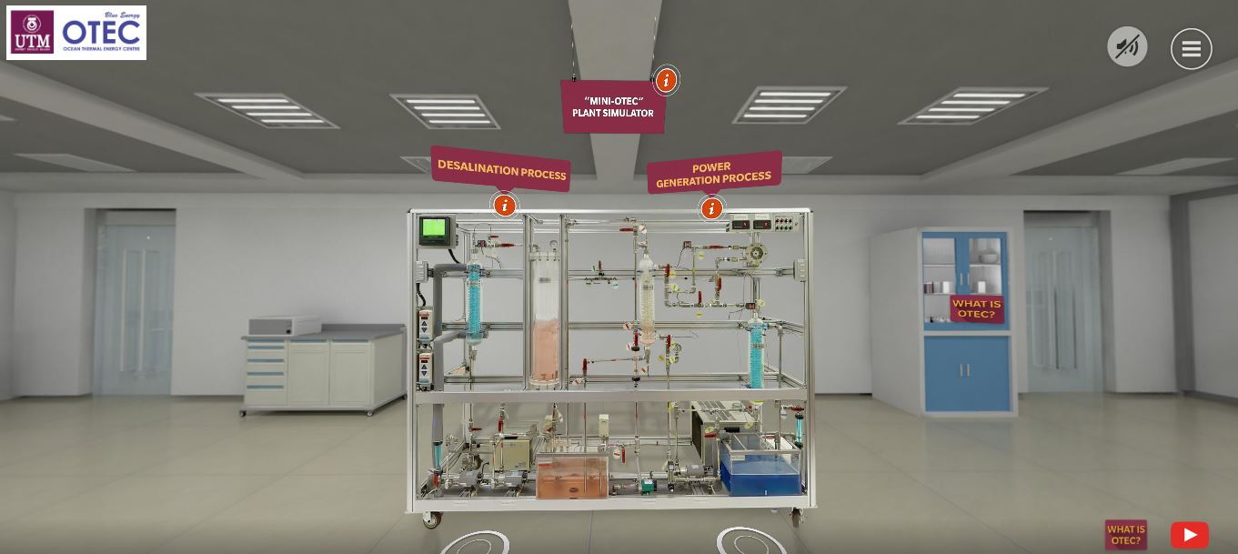 Screenshot of an OTEC 360° virtual reality tool (Courtesy of UTM OTEC)