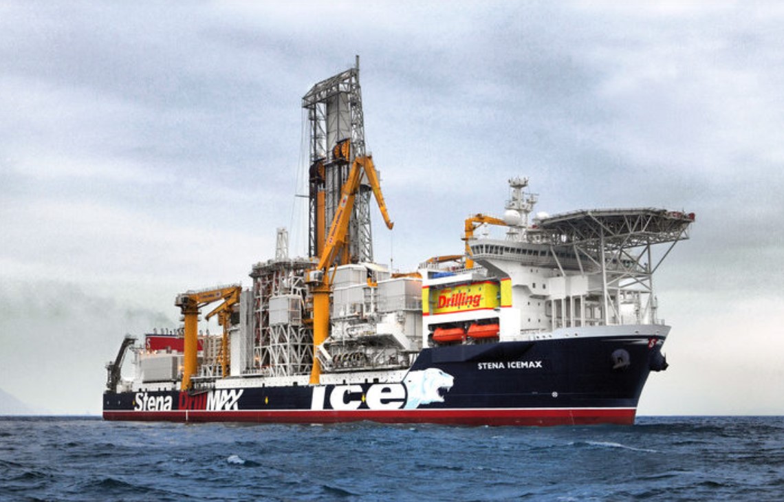 The Stena IceMAX drillship is drilling Bahamas Petroleum Company's well