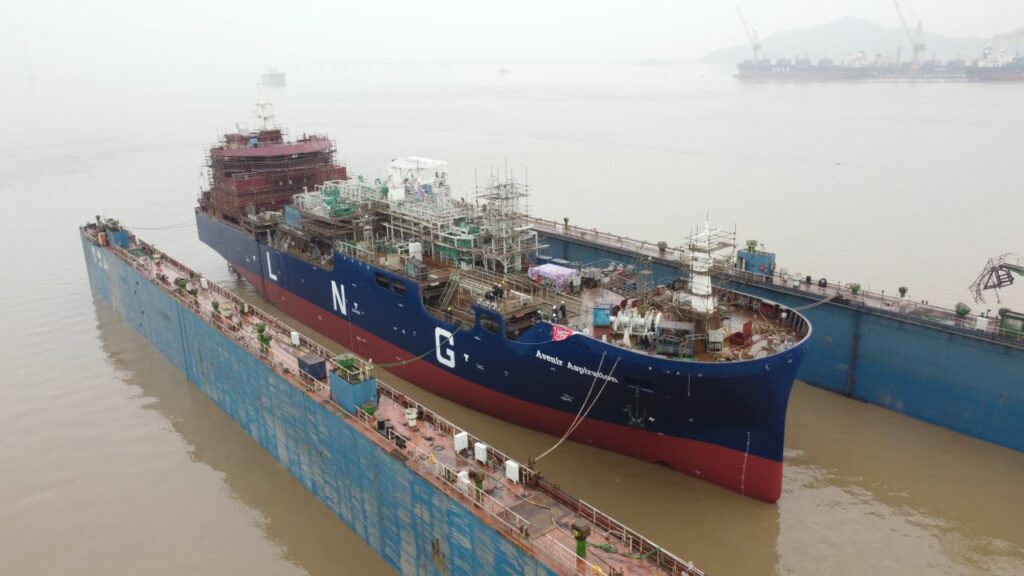 CIMC SOE launches Avenir's 7,500-cbm LNG bunkering vessel