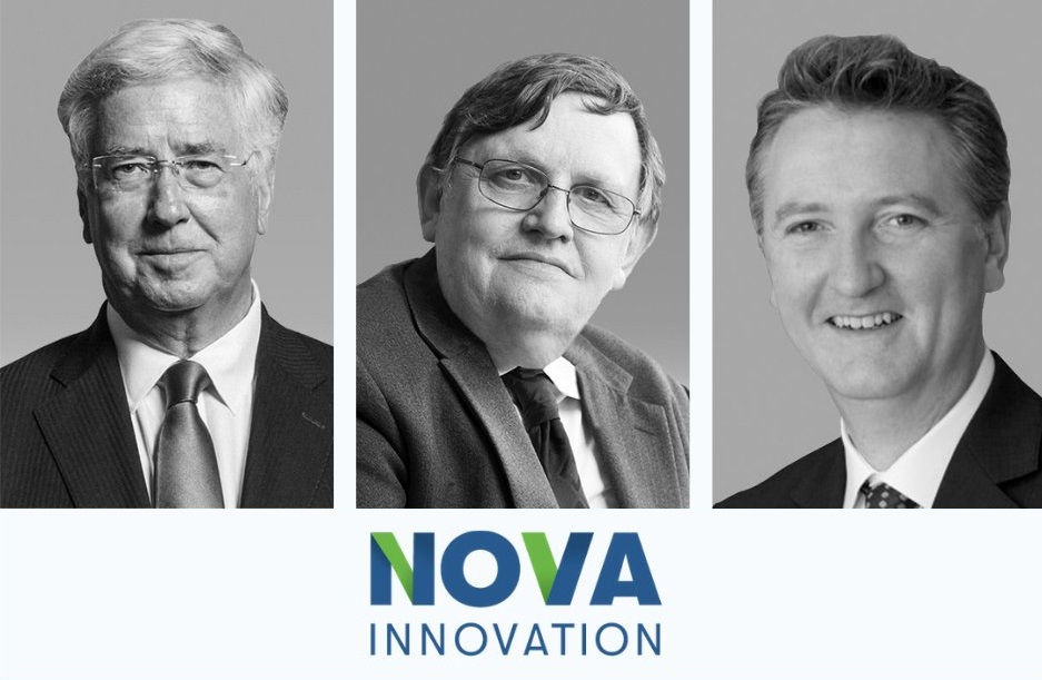 (L to R) Michael Fallon; Chris Phillips; Brian Aird (Courtesy of Nova Innovation)