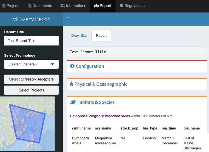 A screenshot of the Toolkit’s Map Reporting Tool (Courtesy of U.S. DOE)