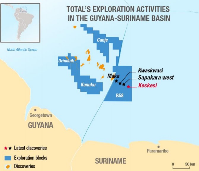 Block 58 off Suriname - Total