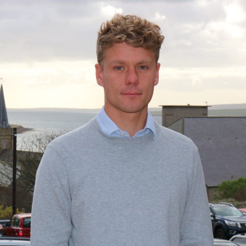 Photo of Saul Young (Courtesy of Marine Energy Wales)