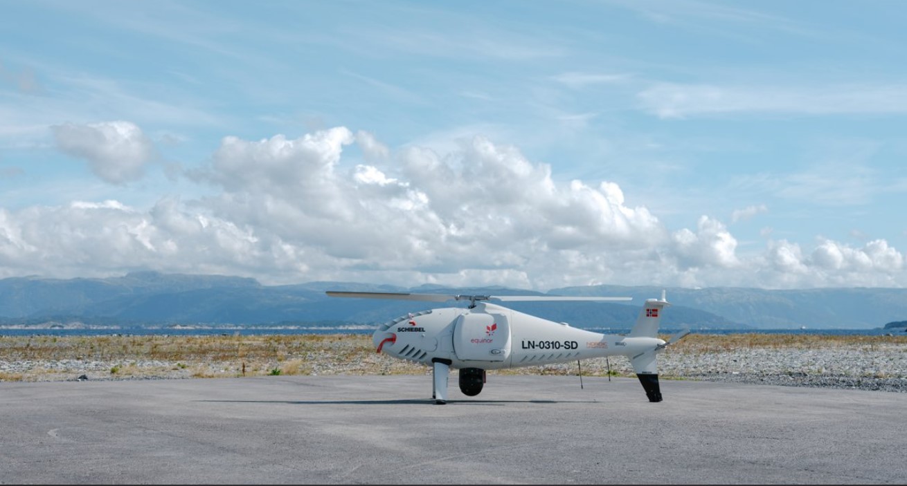 Drone used for the test in 2020; Source: Equinor Nordic Unmanned