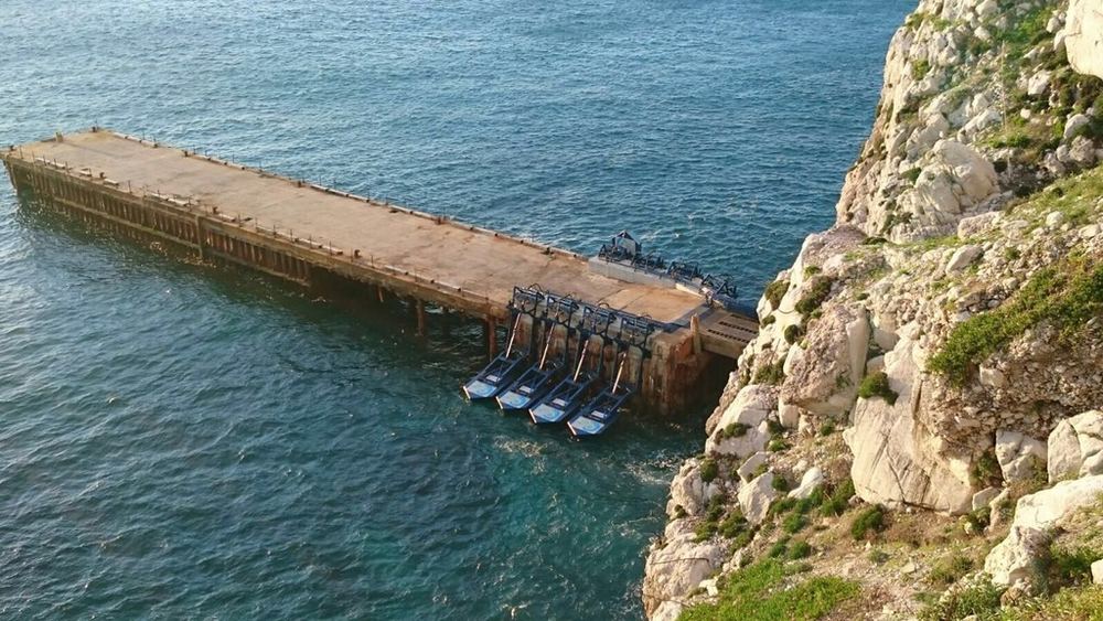 A photo of Eco Wave Power's Gibraltar wave power plant (Courtesy of Eco Wave Power)