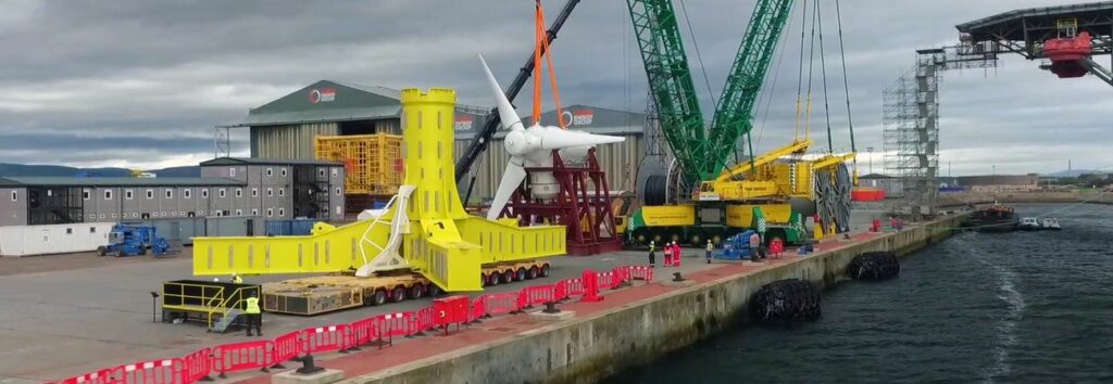 Illustration/Simec Atlantis' MeyGen turbine (Courtesy of Simec Atlantis)