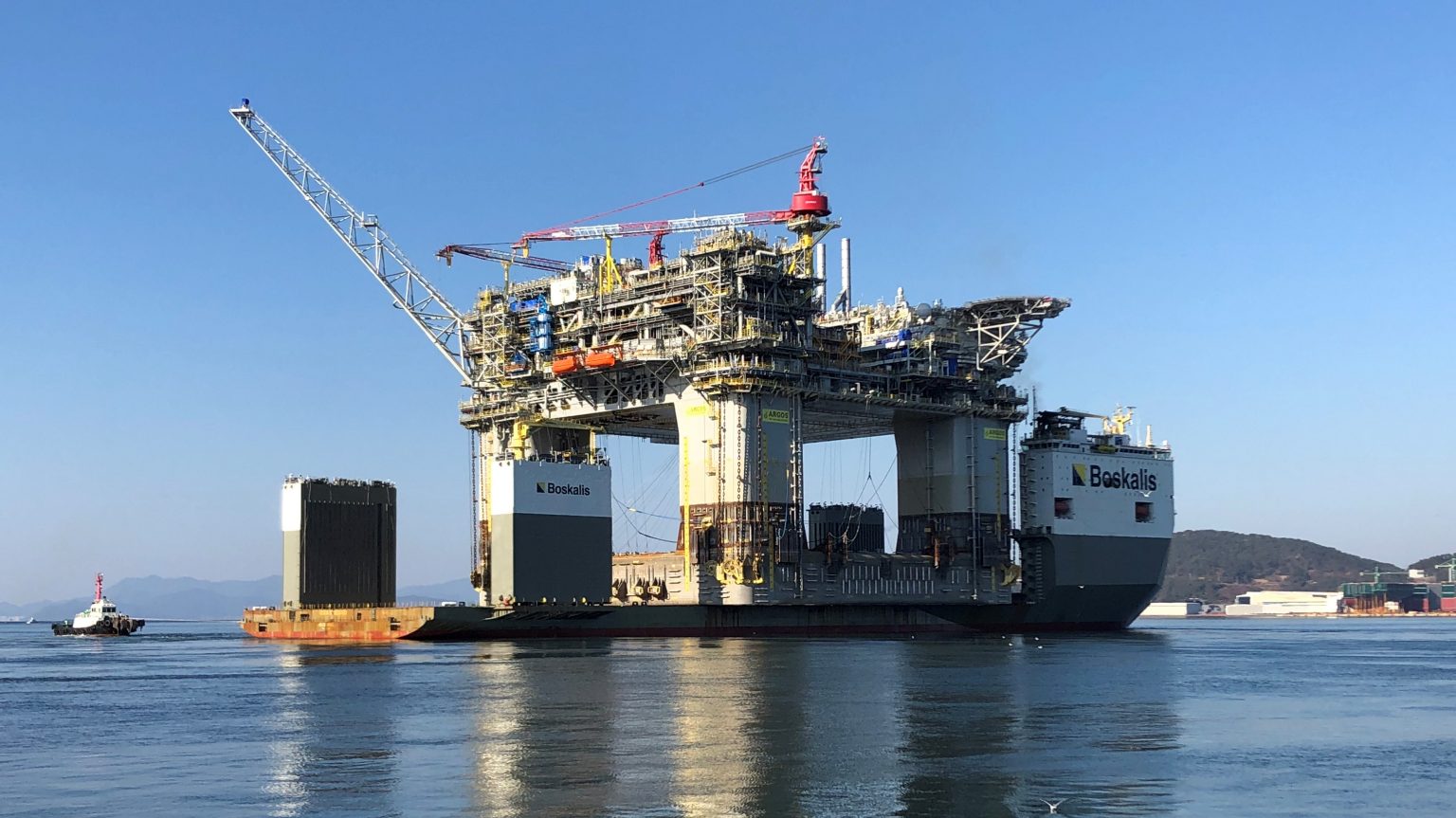 BP's Argos FPU sailed away from South Korea on the BOKA Vanguard and began the journey to the Kiewit Offshore Services fabrication yard in Ingleside, Texas