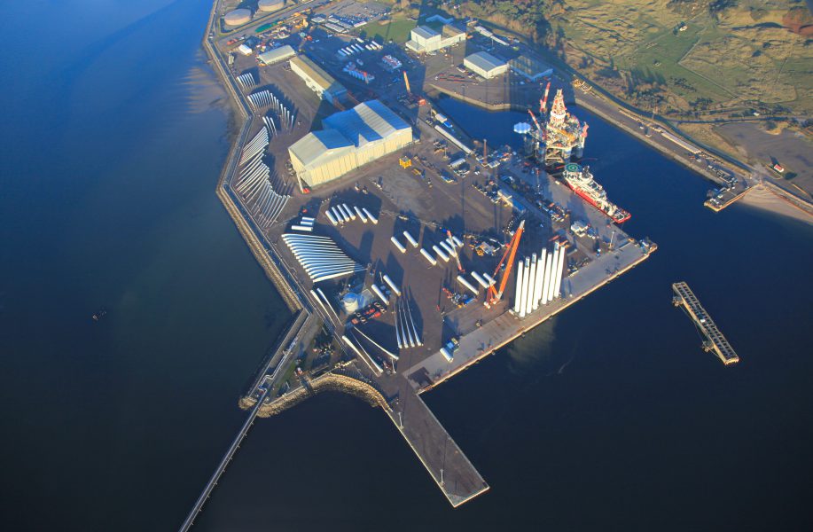 Aerial view of Port of Nigg