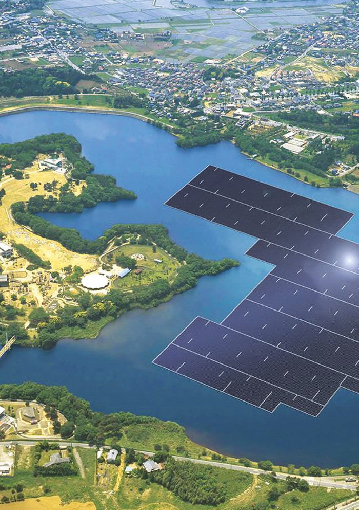 Floating Solar Energy Hybrid Project illustration (Courtesy of The Marine Institute) 