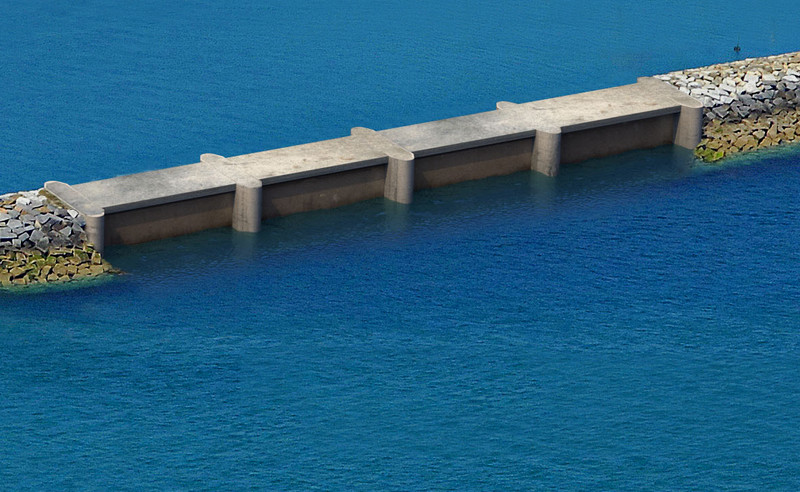 Illustration for DIKWE project breakwater (Courtesy of Legendre Group)