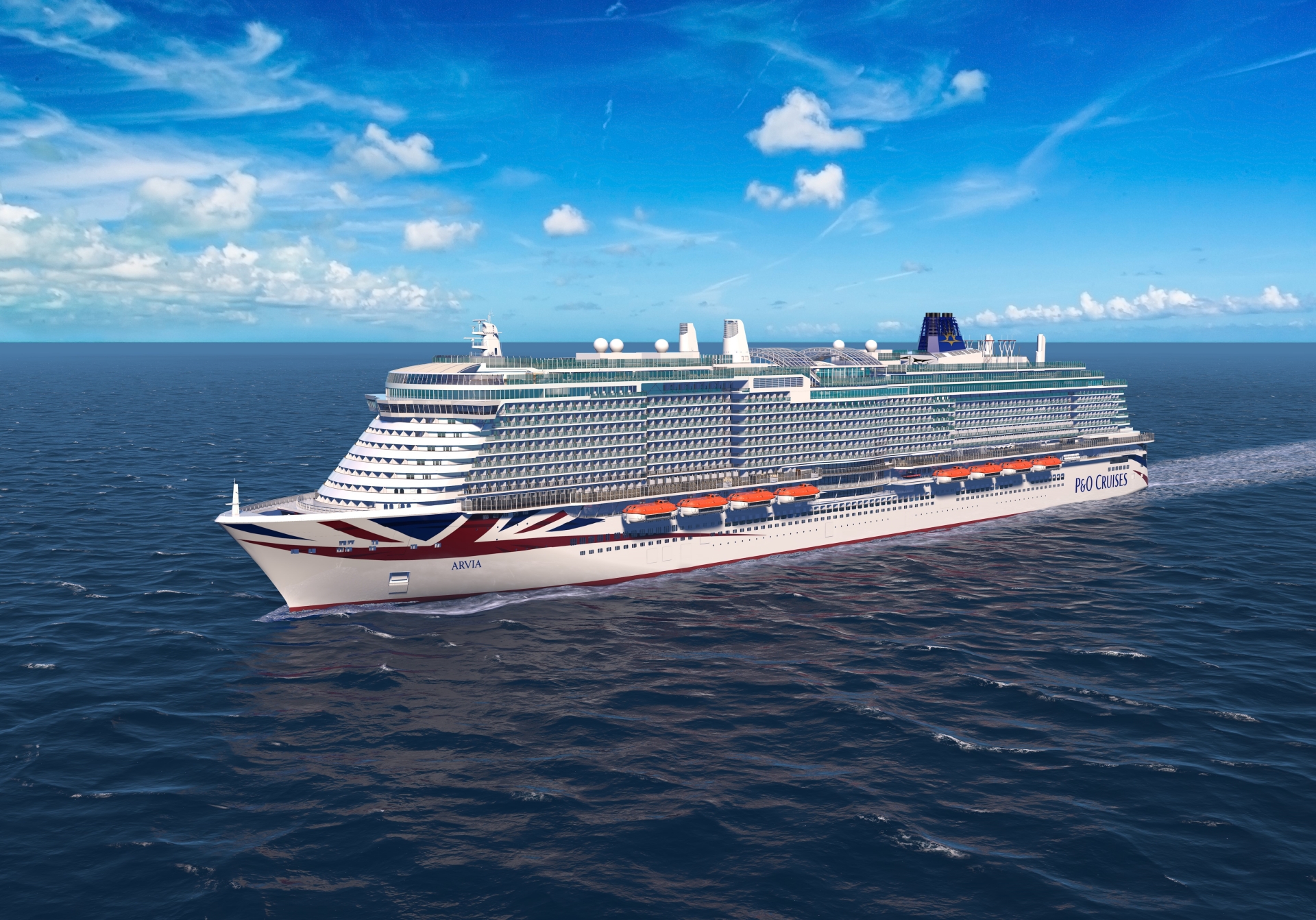 P&O Cruises' second LNG liner named Arvia