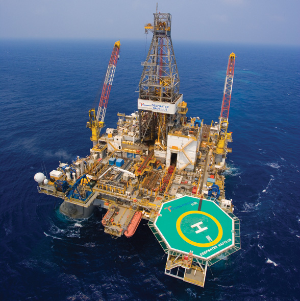 Deepwater Nautilus semi-submersible rig - Transocean