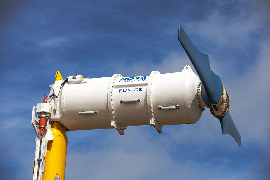 Photo of Nova Innovation's tidal turbine 'Eunice' before installation (Courtesy of Nova Innovation)