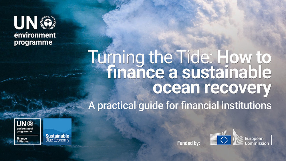 Turning the Tide: How to finance a sustainable ocean recovery guide (Courtesy of UNEP FI)