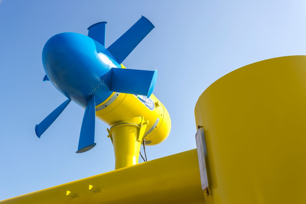 Illustration/Sabella's D10 tidal turbine (Courtesy of DTOceanPlus/Sabella)