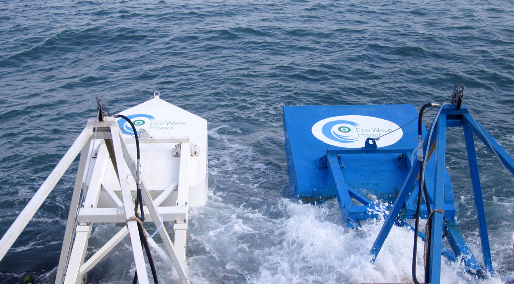 Photo of Eco Wave Power's wave energy technology (Courtesy of Eco Wave Power)