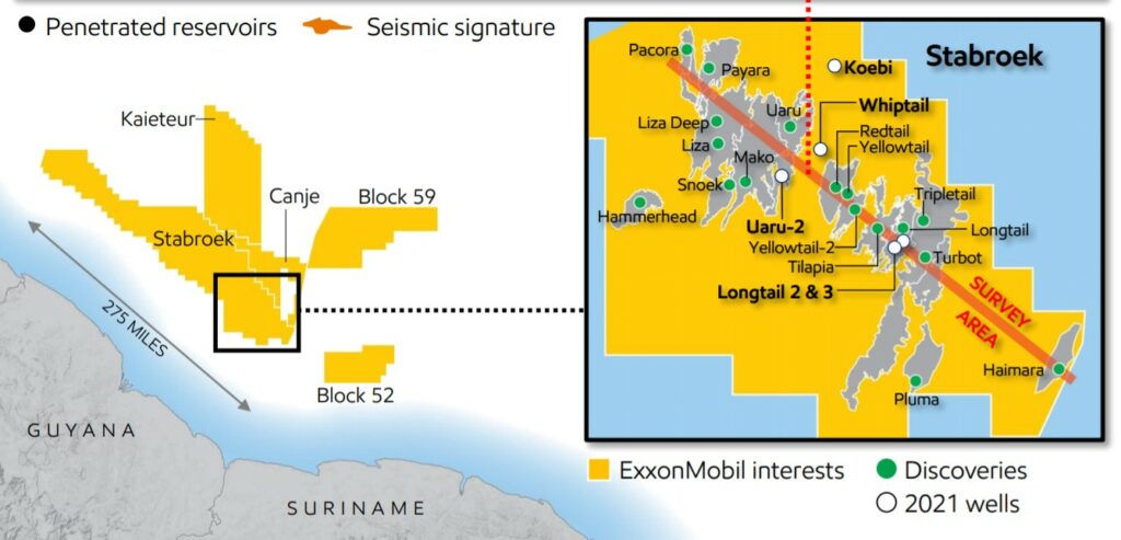 Canje block & Stabroek off Guyana - ExxonMobil