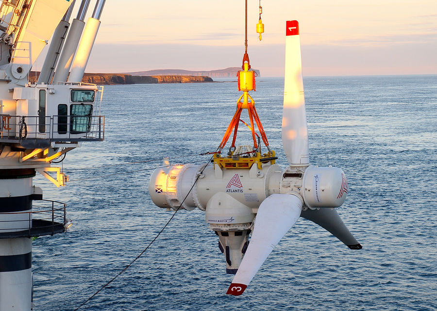 Illustration/SIMEC Atlantis' AR1500 tidal turbine (Courtesy of SIMEC Atlantis Energy)