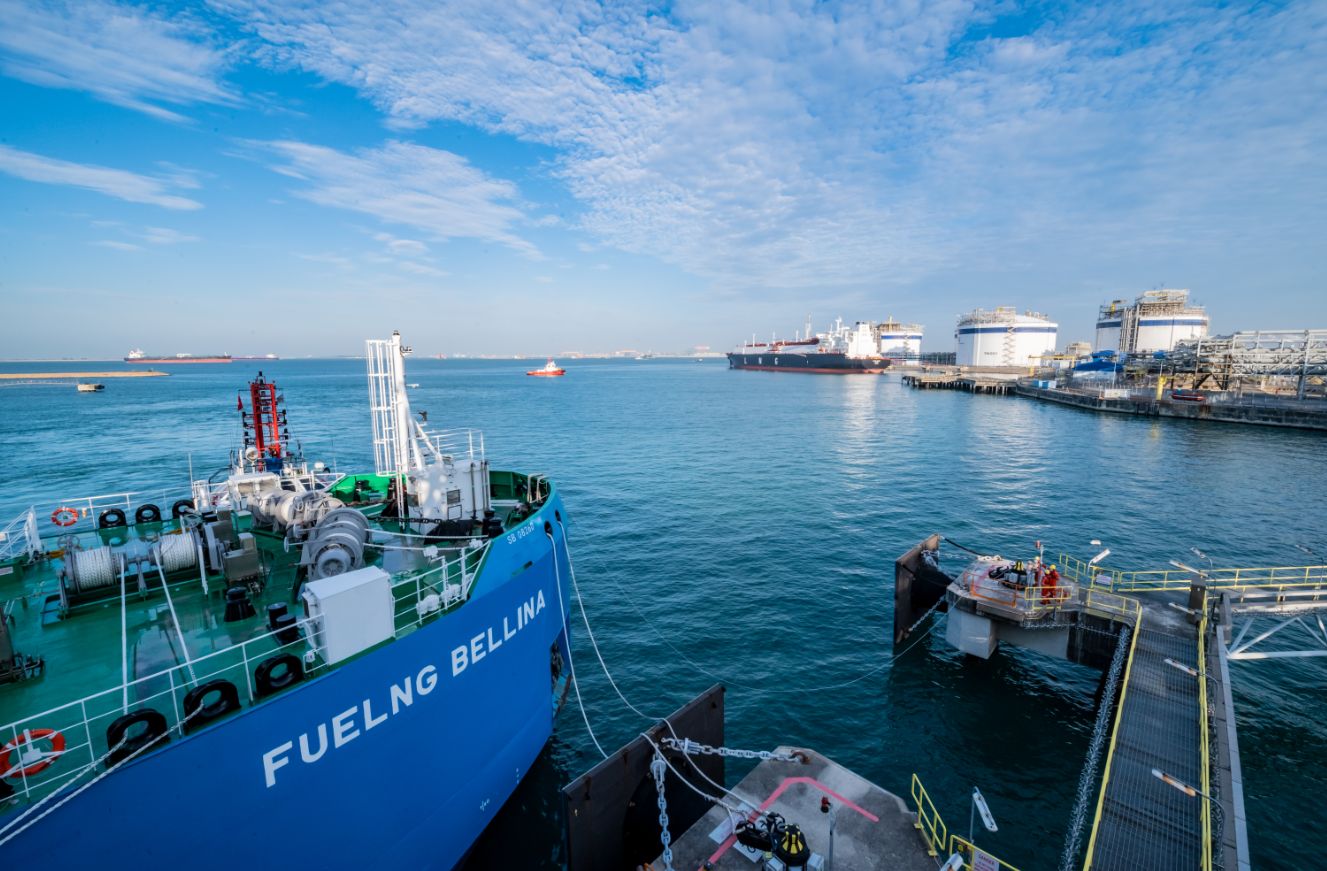 FueLNG Bellina calls at Singapore LNG terminal