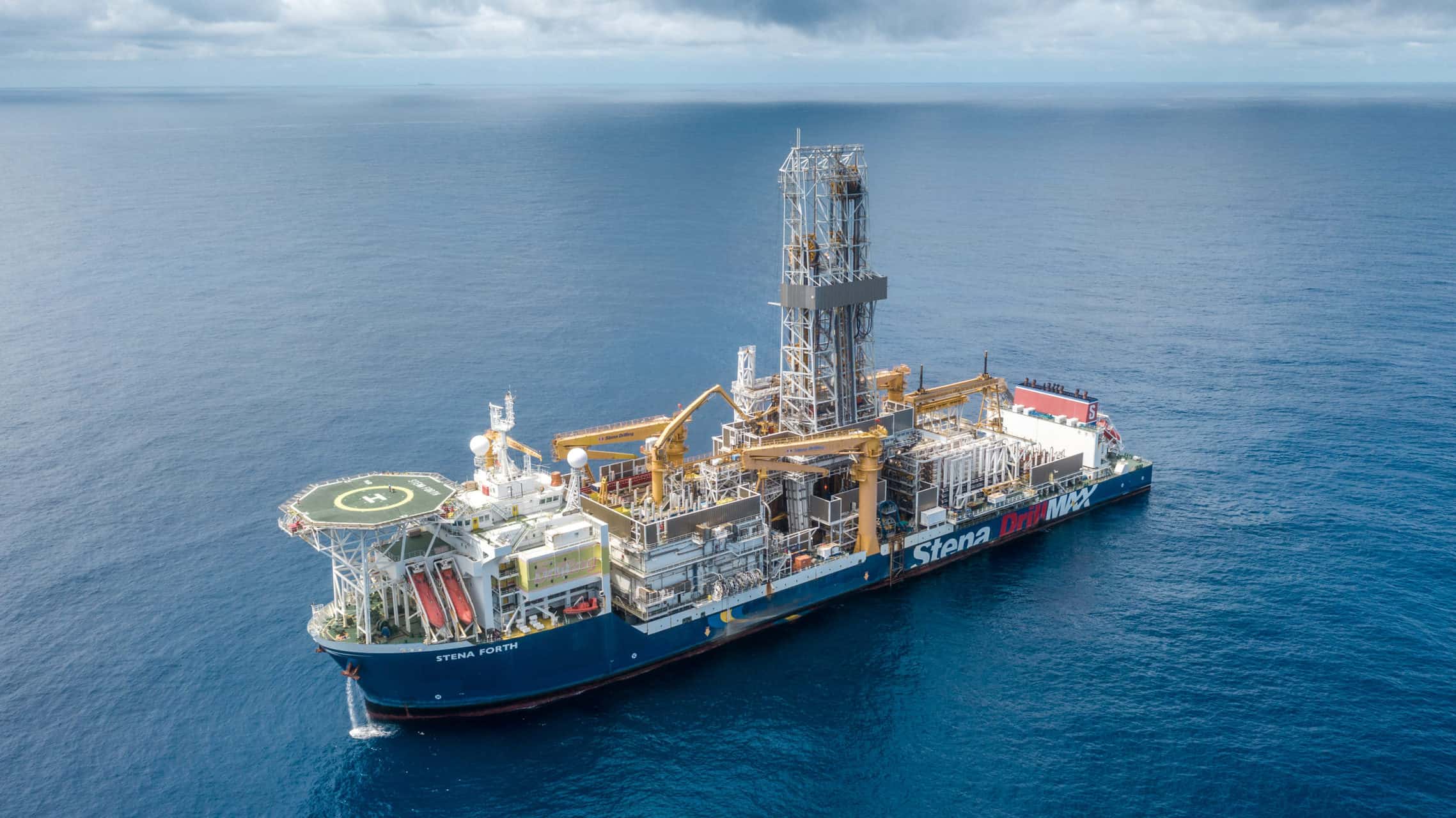 The Stena Forth drillship drill the Suriname well for Tullow