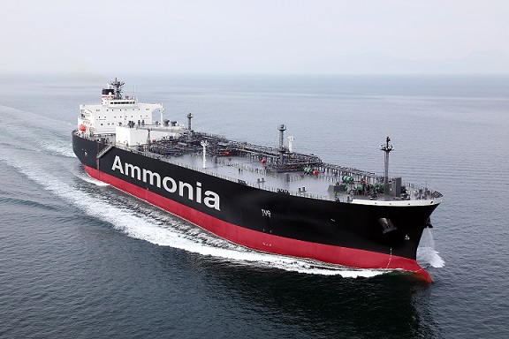 Ammonia-fuelled ammonia gas carrier