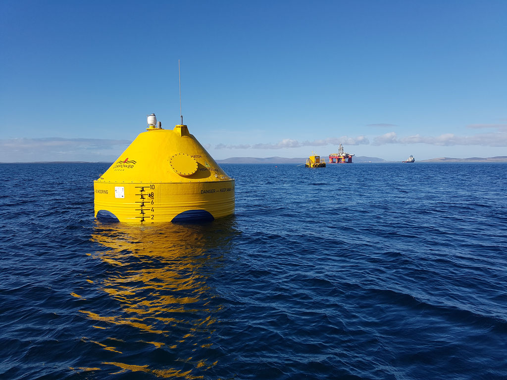 Illustration/CorPower's C3 wave energy device (Courtesy of CorPower Ocean)