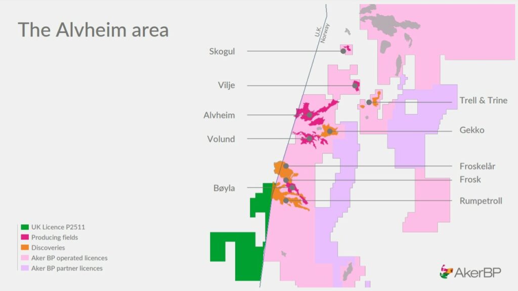 The Alvheim area map - Aker BP