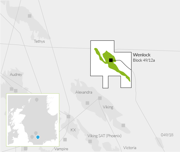 Wenlock field map - Alpha Petroleum