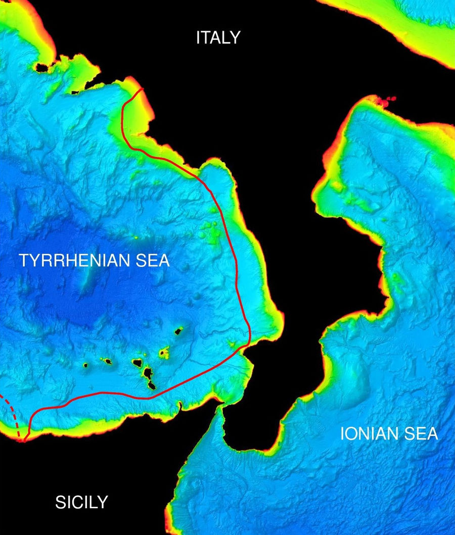 Image showing East Link section of the Tyrrhenian Link interconnector (Courtesy of Fugro)