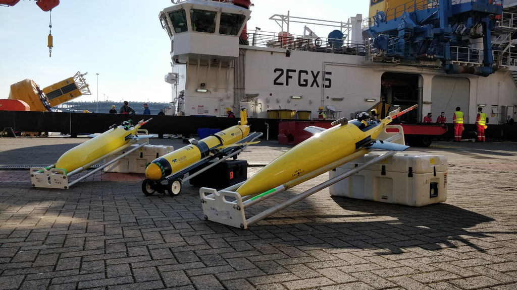 Photo of gliders to be used for NOC expedition (Courtesy of NOC)