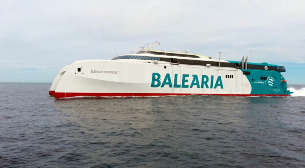 Baleària takes delivery of its LNG-powered ferry
