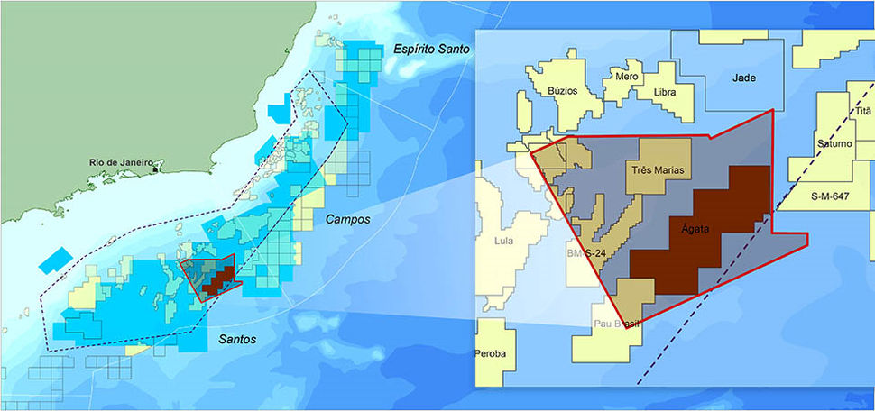 Map showing the location of CGG’s Agata Reimaging Program offshore Brazil (Courtesy of CGG)