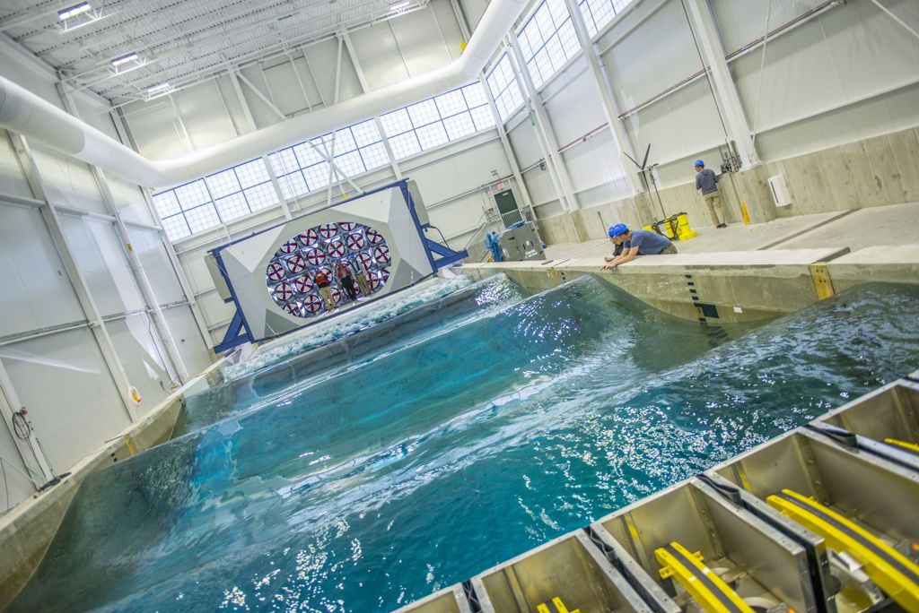 Photo of one of TEAMER program’s facilities – The University of Maine’s Advanced Structures and Composites Center (Courtesy of TEAMER)