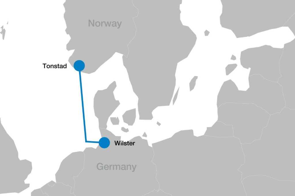 Image showing NordLink map (Courtesy of Statnett)