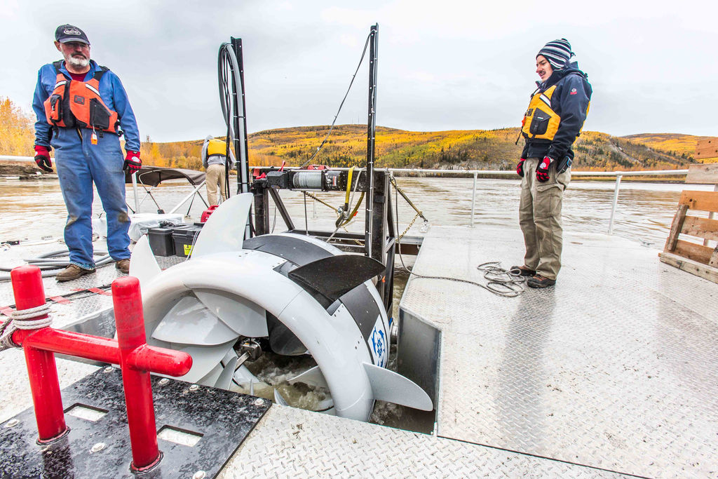 Illustration/The Oceana turbine (Courtesy of ACEP/Photo by Todd Paris/UAF)