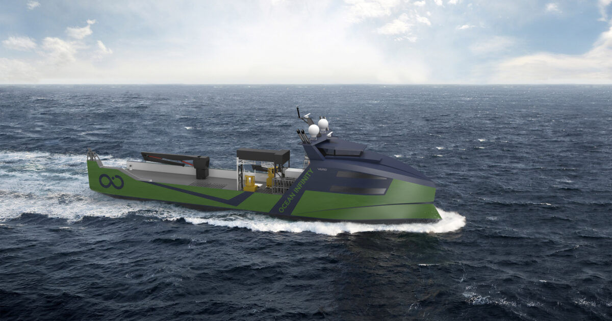Image showing marine robotic vessel for Ocean Infinity (Courtesy of VARD Group)