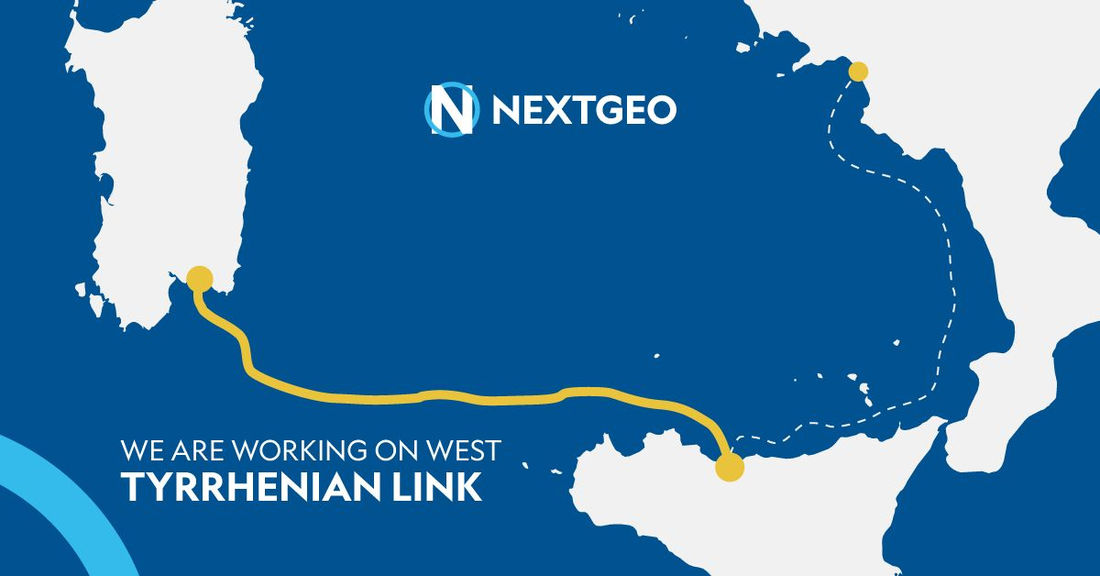 Photo of the West Link section of the Tyrrhenian Link interconnector (Courtesy of Next Geosolutions)