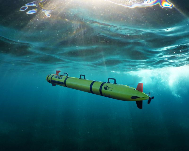 The REMUS 300 unmanned underwater vehicle concept (Courtesy of Huntington Ingalls Industries)