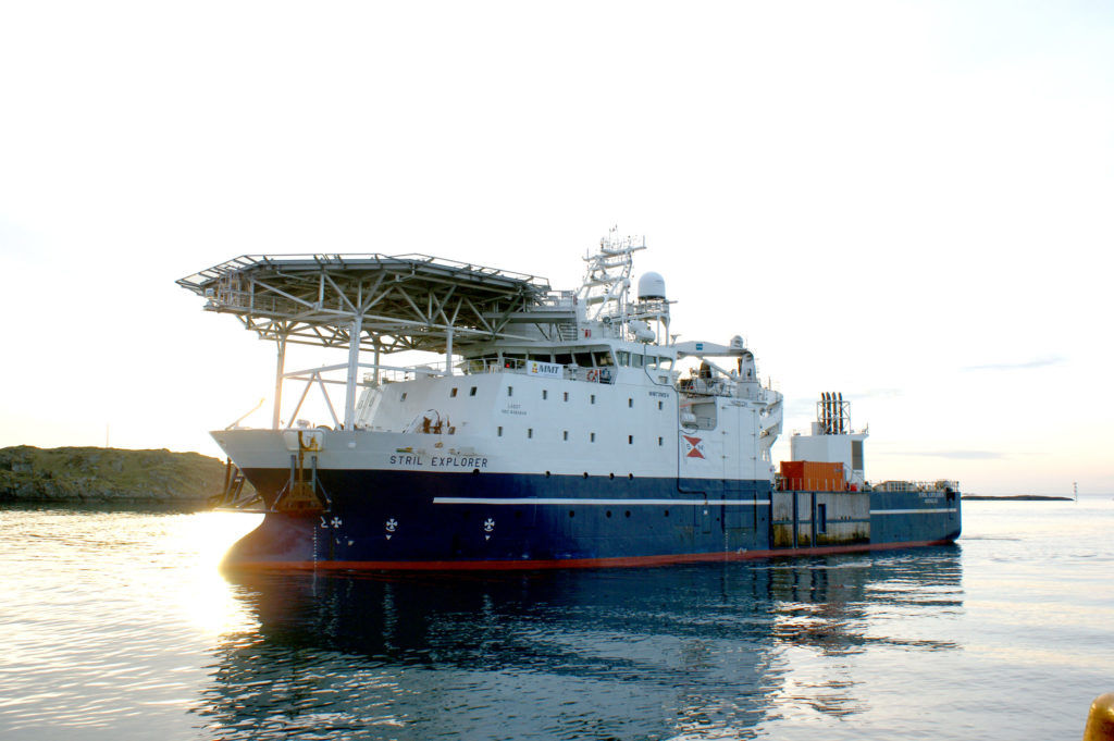 Photo of the Stril Explorer vessel (Courtesy of Reach Subsea)