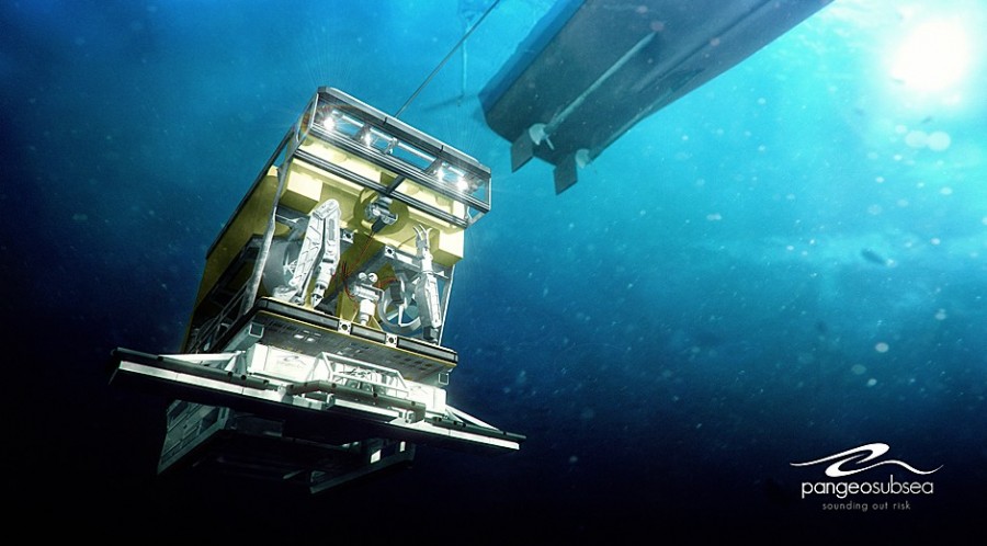 An image of PanGeo Subsea Sub Bottom Imager underwater