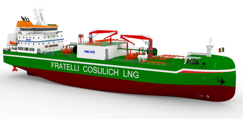 Rendering of the LNG Bunkering Vessel