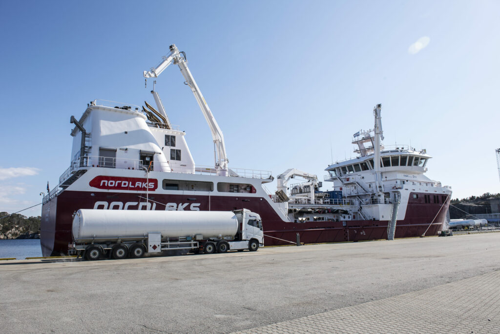 Nordlaks' Bjørg Pauline starts its first LNG bunkering