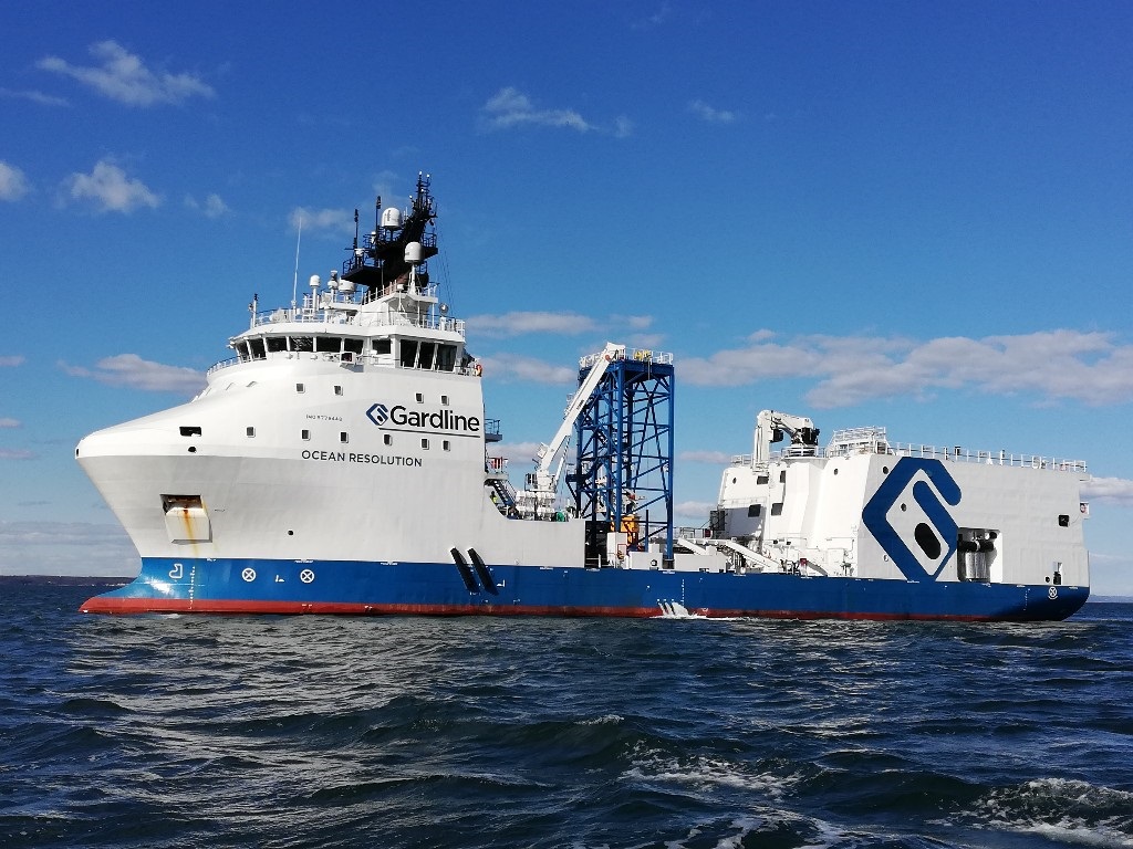 Gardline's new survey vessel begins first job