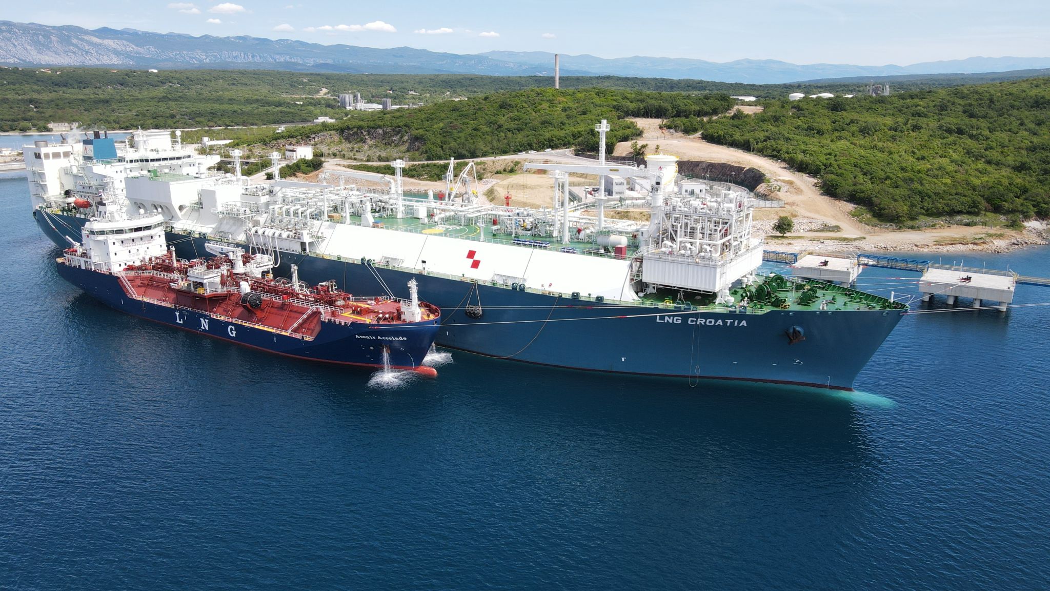 Croatia’s first liquefied natural gas (LNG) import terminal, located on the island of Krk has completed its first small-scale reloading operation.