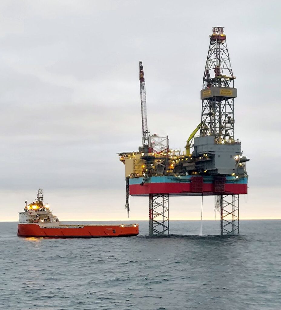 Maersk Resilient jack-up rig - Serica Energy
