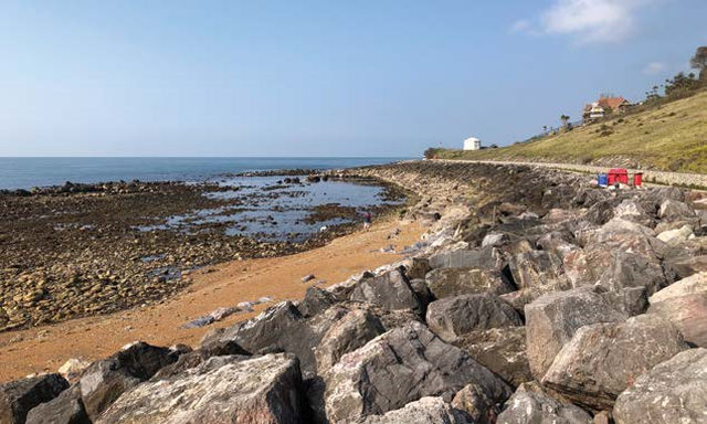 A view from shore towards TPEC tidal turbine site, and where the undersea electricity cables will reach land (Courtesy of PTEC)