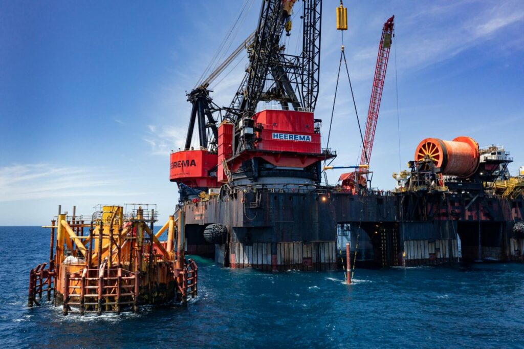 Heerema - The Balder DCV working on Morpeth TLP removal