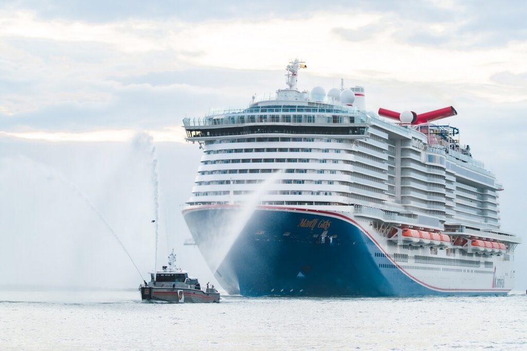 LNG-powered Mardi Gras makes U.S. debut docking